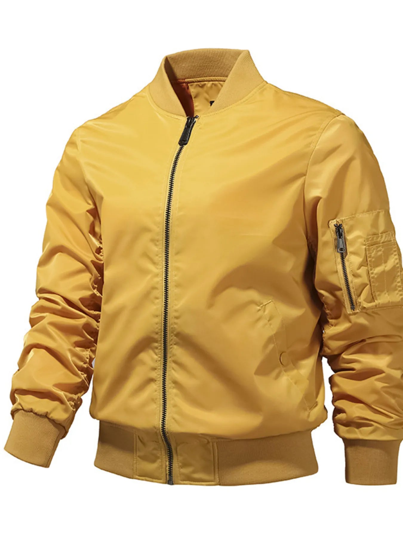 Men's Full Size Zip Up Long Sleeve Jacket Plus Size