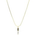 REN DAINTY BLACK PENDANT NECKLACE