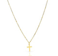 ROSA GOLD DAINTY CROSS  PENDANT NECKLACE