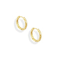 ISMAY GOLD HUGGIE HOOP EARRINGS