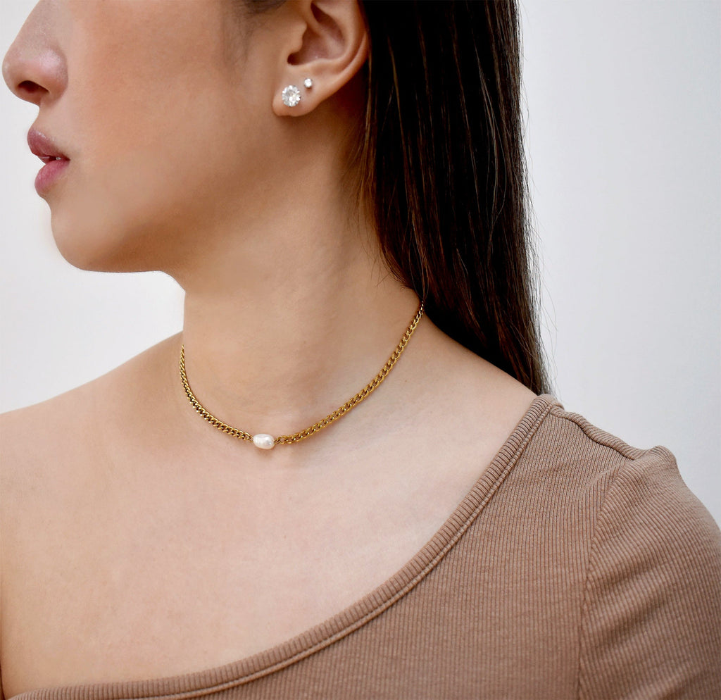 PIERRE PEARL CHOKER NECKLACE