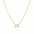 PEYTON GOLD DAINTY EMERALD CZ DIAMOND PENDANT NECKLACE