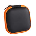 Earbud Carrying Case Earphone Case Headphone EVA Earbud Holder for Cell Phone Accessories Organizer Mini Earbud Pouch for Wireless Earbuds Bluetooth Headset SD Memory Card (Orange)