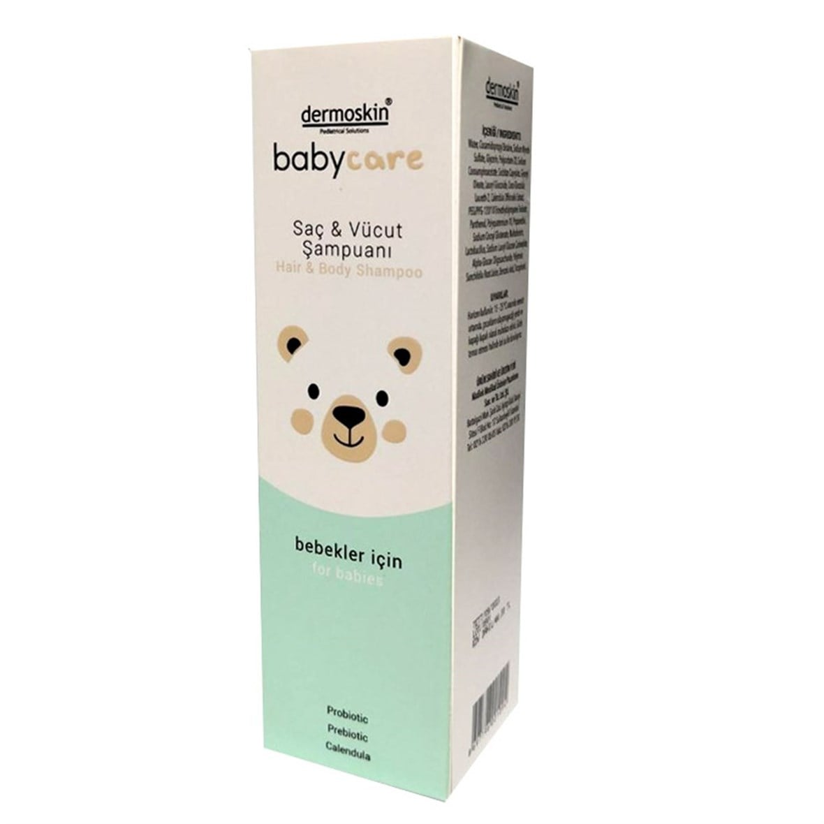 Dermoskin BabyCare Gentle Baby Shampoo & Body Wash - 7.78 fl oz, Moisturizing, Probiotic, Natural Baby Hygiene