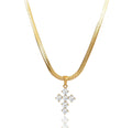 DOLCE DIAMOND CROSS PENDANT NECKLACE