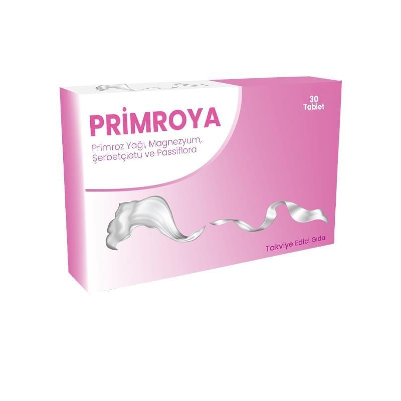 Primroya Dietary Supplement Tablets - Evening Primrose Oil, Magnesium & Passiflora for Natural Health Support