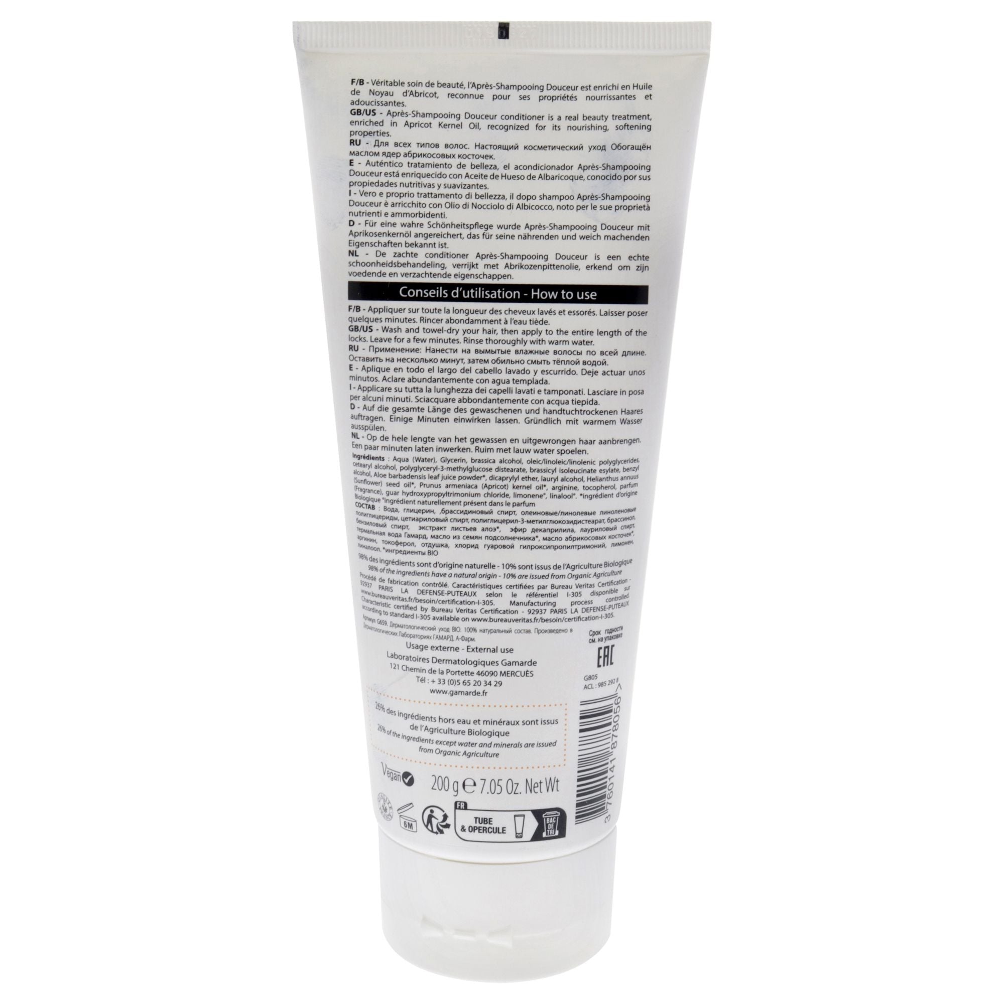 Apricot Kernel Gentle Conditioner - All Hair Types