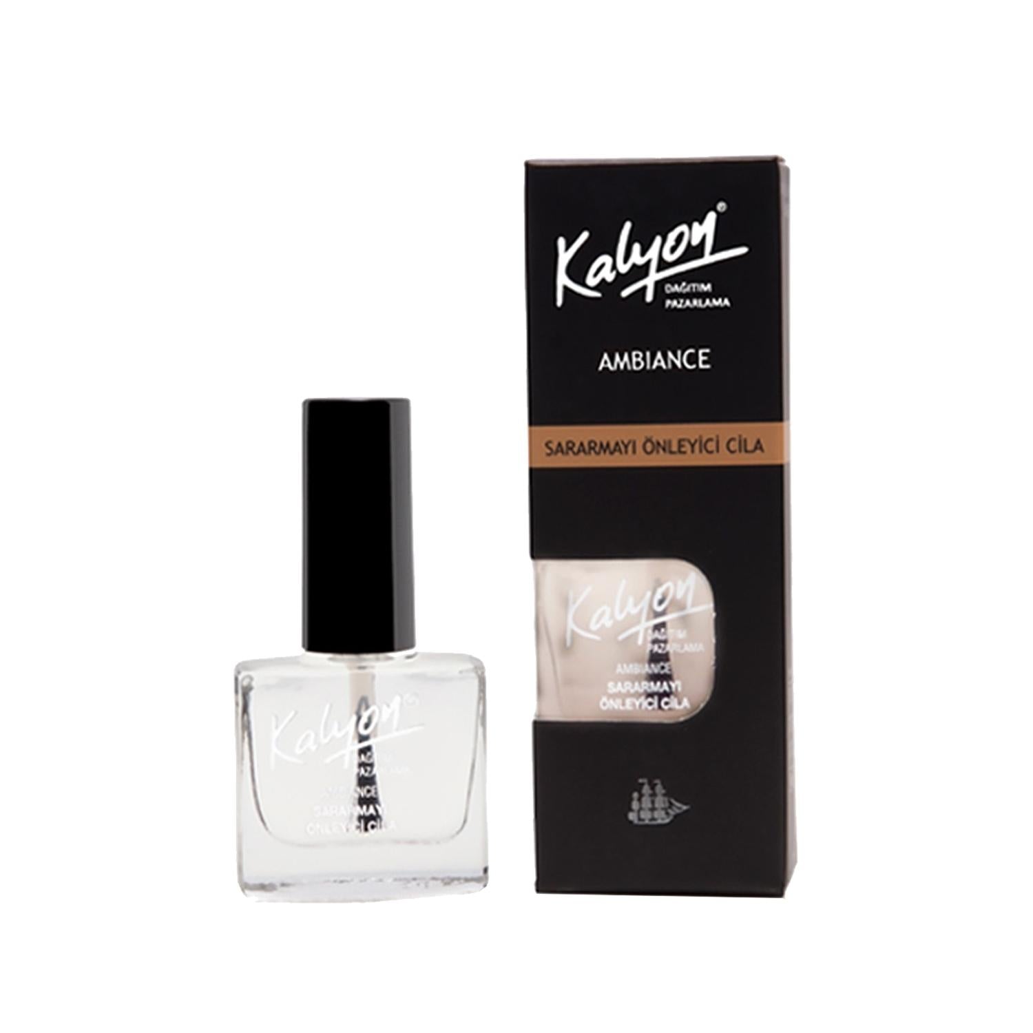 Kalyon Nail Polish Top Coat - Anti-Tacky Finish, Long-Lasting Nail Care (11 ml)