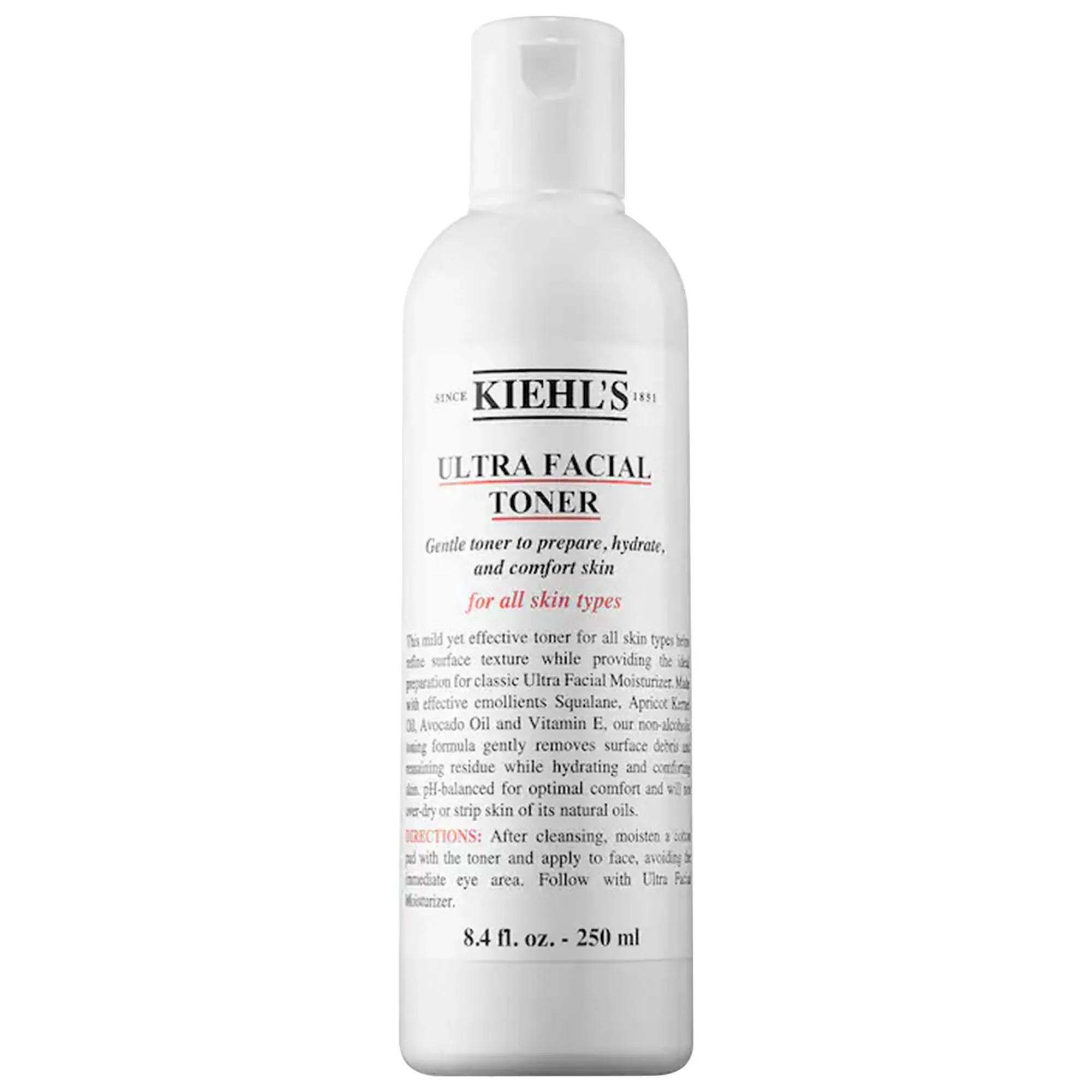 Kiehl's Ultra Facial Toner - Hydrating Toner for Dry Skin, Balances & Softens with Apricot Kernel Oil, Squalane & Avocado Oil