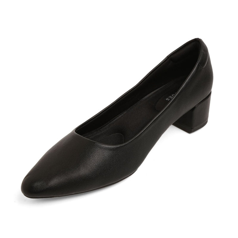 Maddie - Black Block Heels