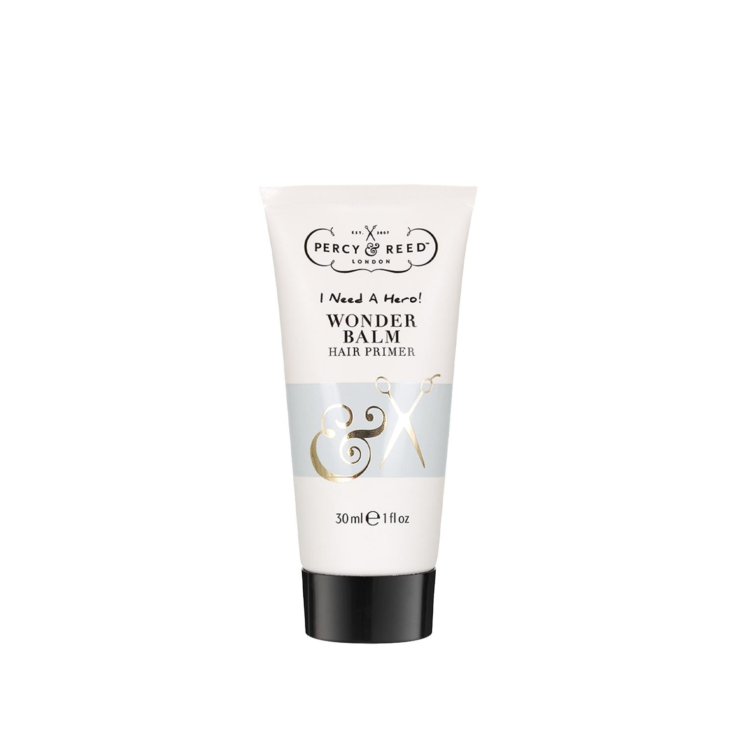 Percy & Reed I Need A Hero. Wonder Hair Care Balm: Leave-In Conditioner for Frizz Control, Styling & Shine - 30ml Travel Size