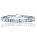 Emerald Cut Tennis Bracelet Made with Swarovski Elements