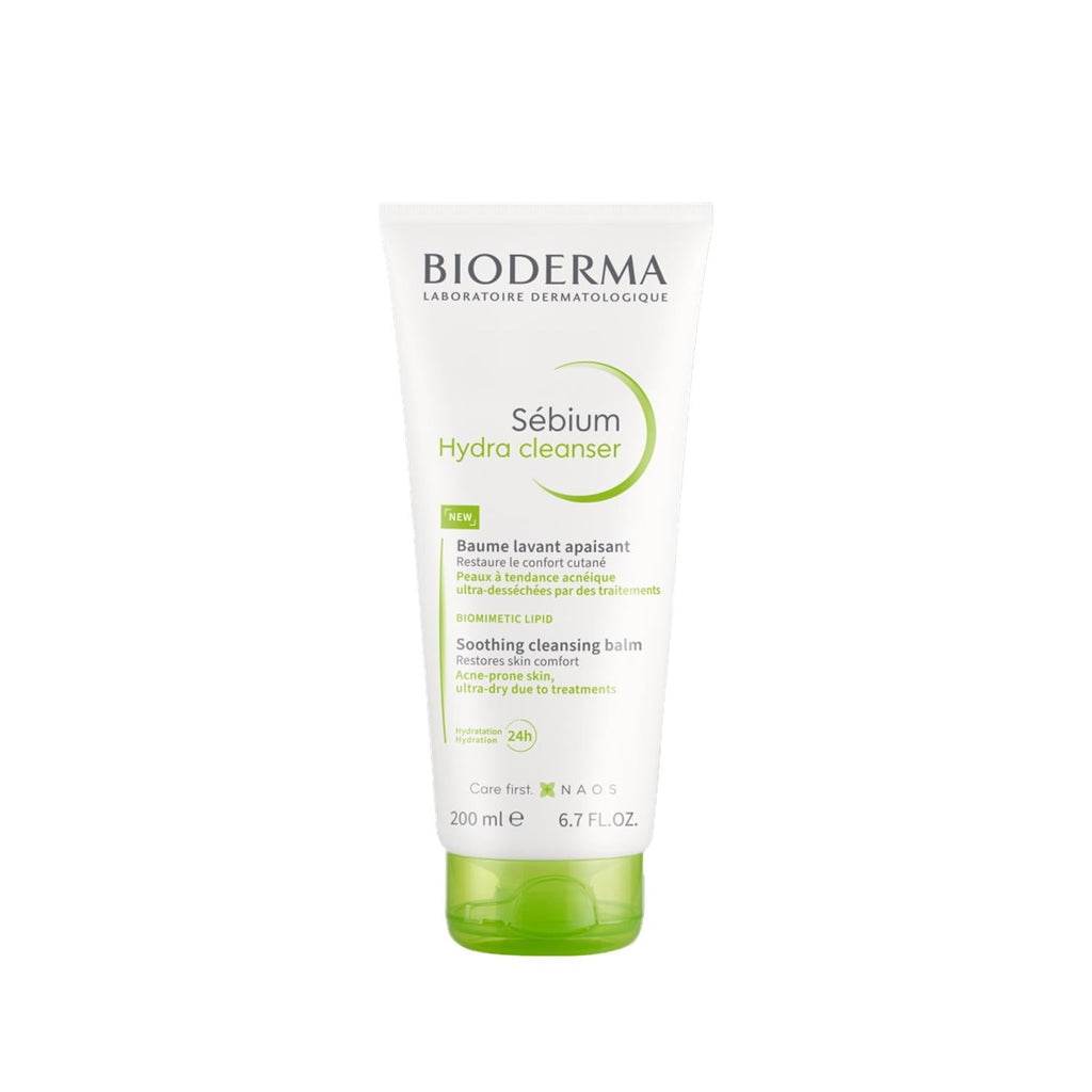 Bioderma Sebium Hydra Cleanser - Gentle Facial Cleanser for Acne-Prone Skin, Moisturizing & Non-Irritating