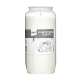 Rubin Licht White Candle No: 7 - Long-Lasting Outdoor Candle with 110 Hours Burn Time