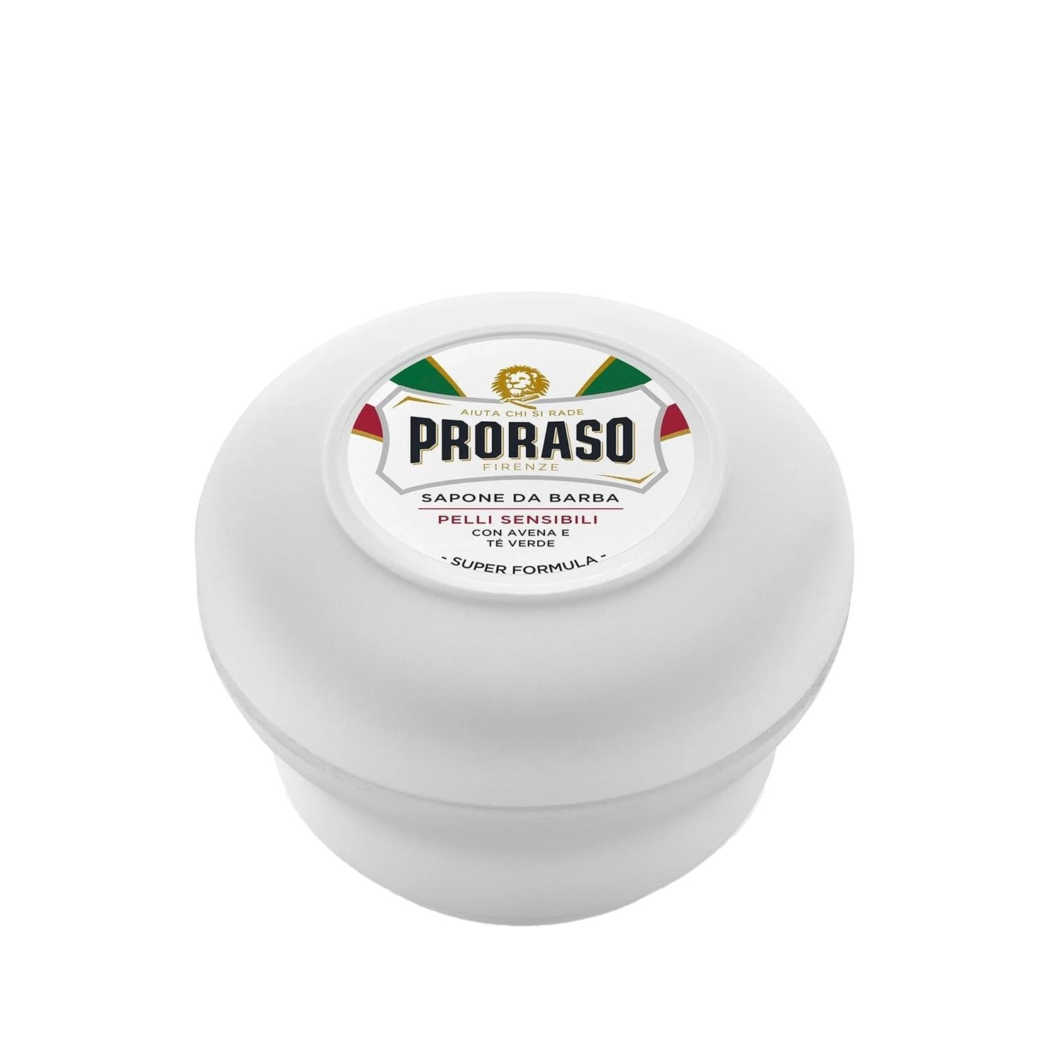Proraso Proraso White Series Green Tea & Oat Shaving Soap - 150ml, Natural & Luxurious Shaving Essentials