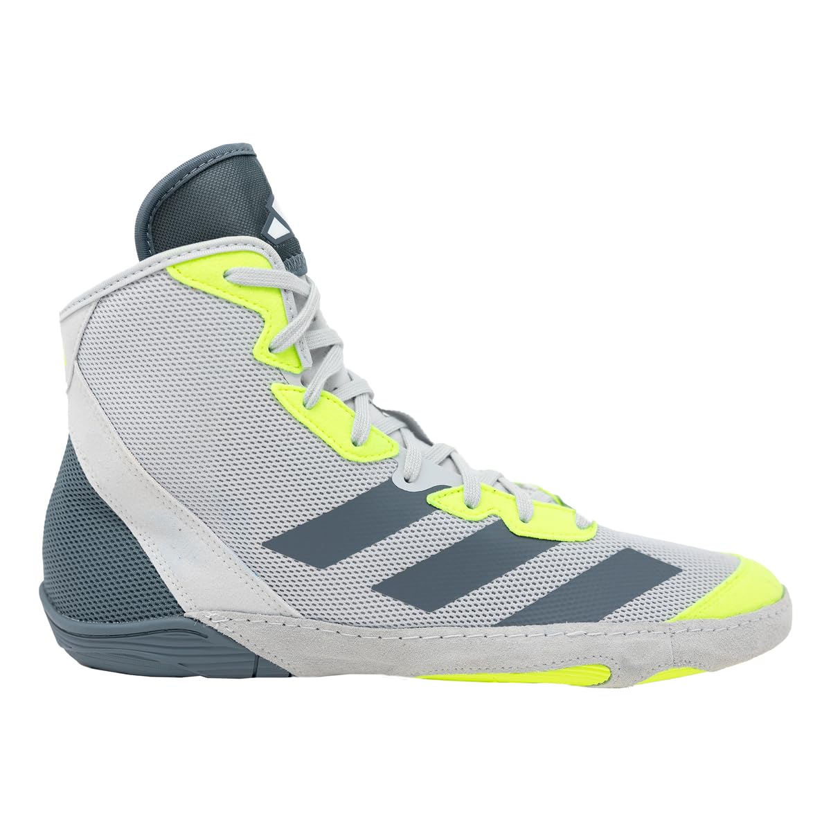 adidas Adizero Wrestling Shoes Light Grey/Onyx/Solar Yellow 10