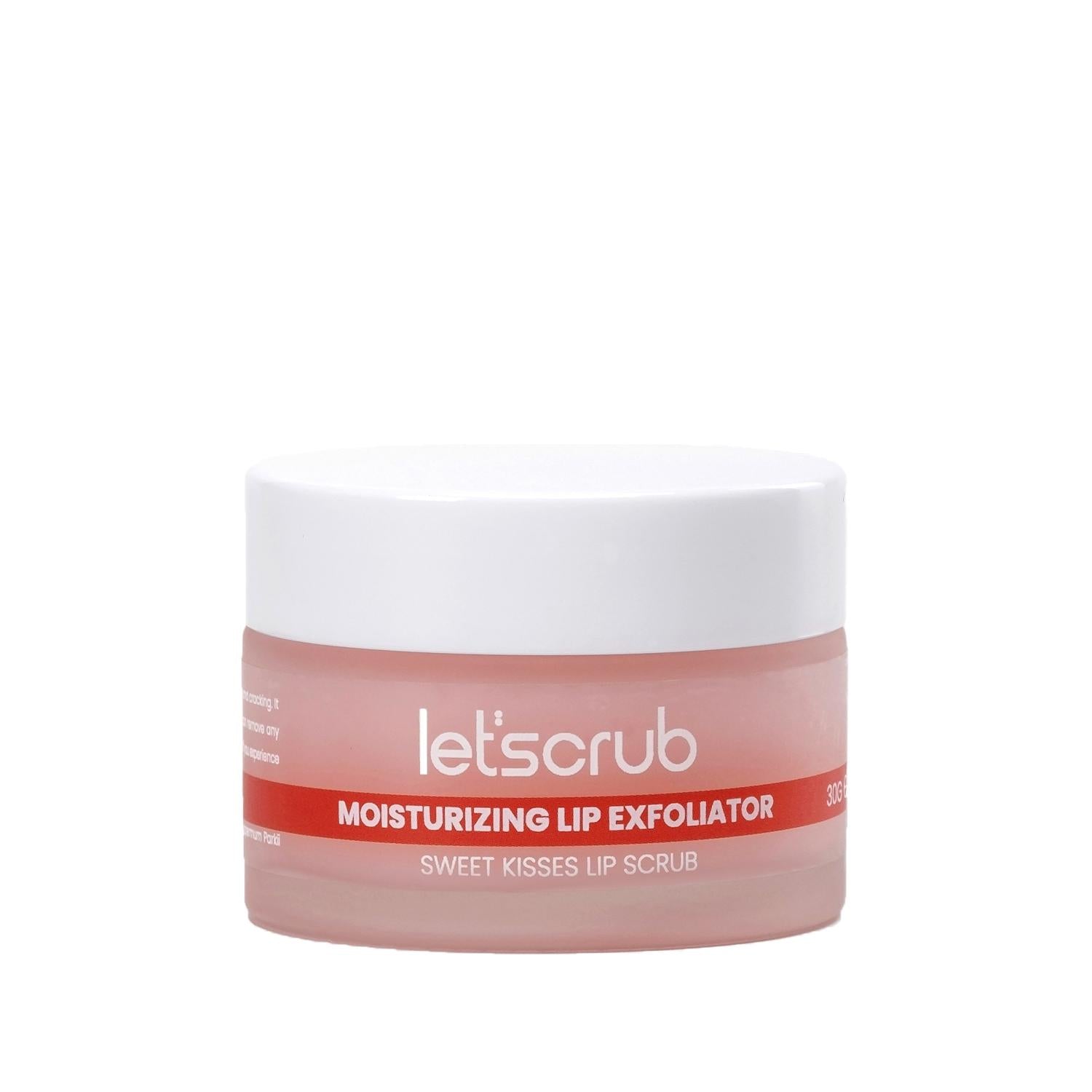 Let'scrub Sweet Kisses Lip Scrub - Moisturizing & Exfoliating Lip Care for Smooth, Soft Lips