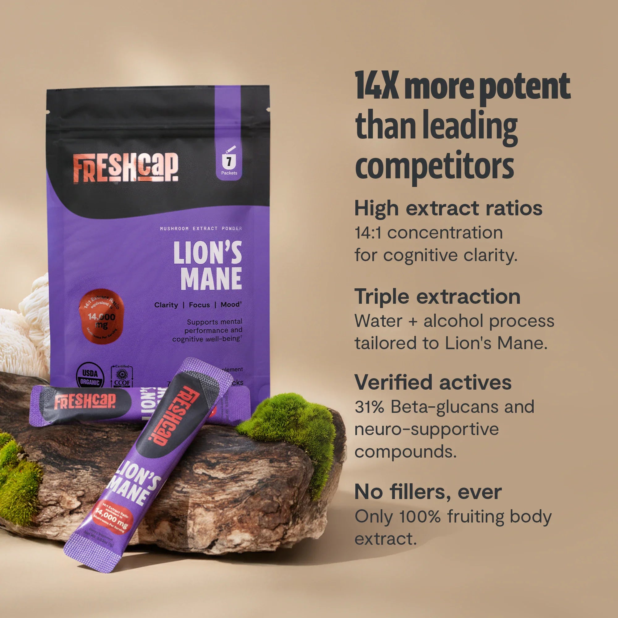 Organic Lion’s Mane Mushroom Powder