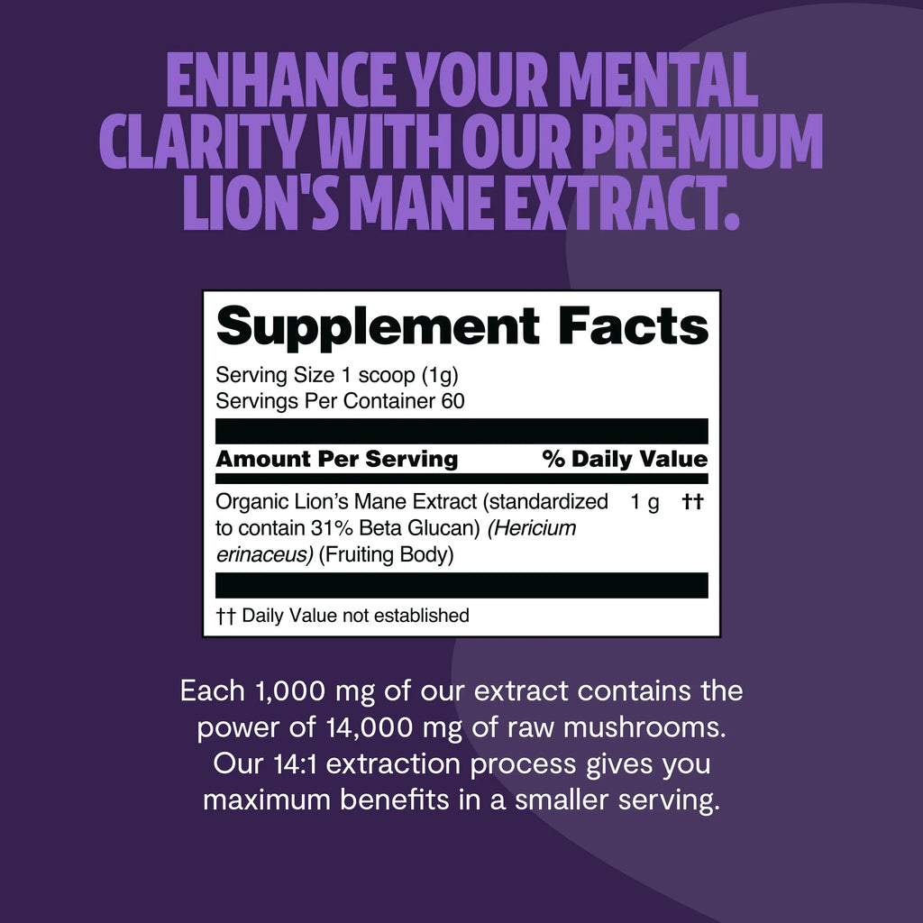 Organic Lion’s Mane Mushroom Powder