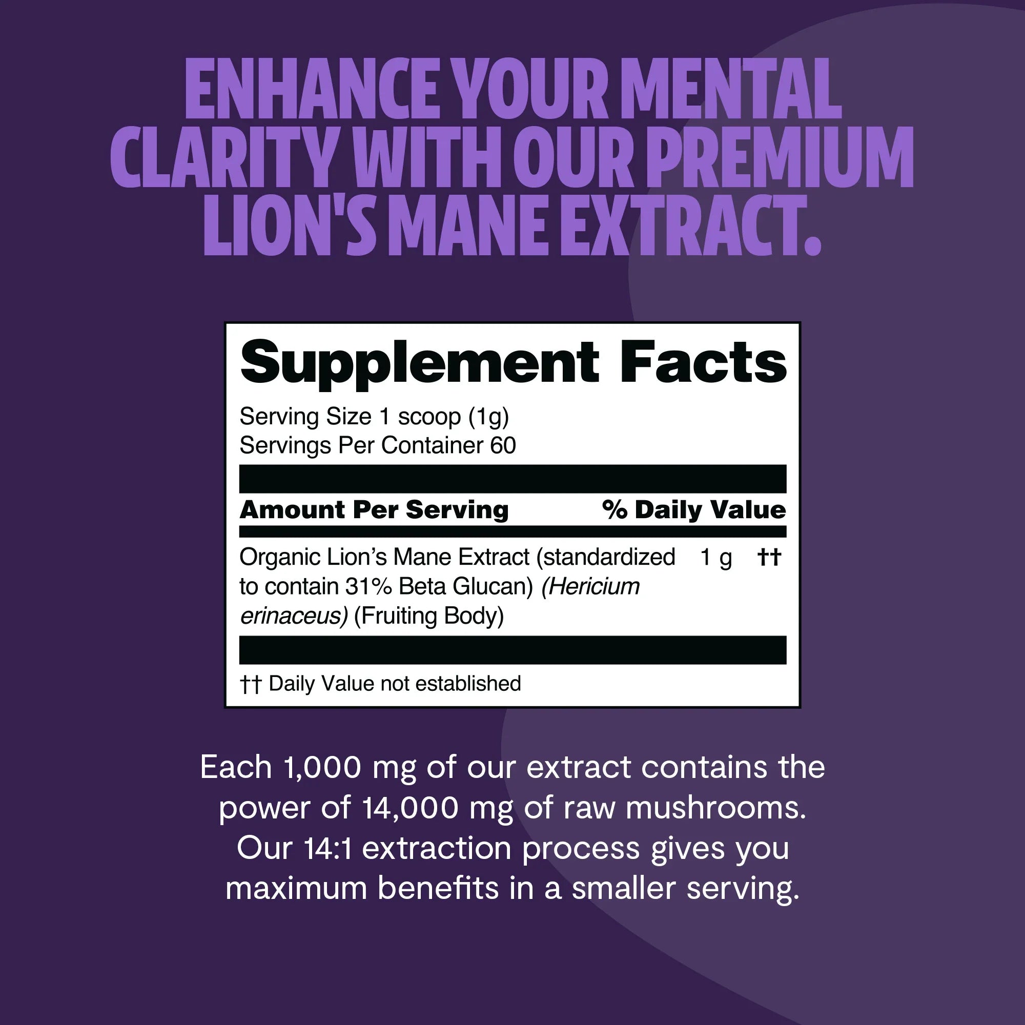 Organic Lion’s Mane Mushroom Powder