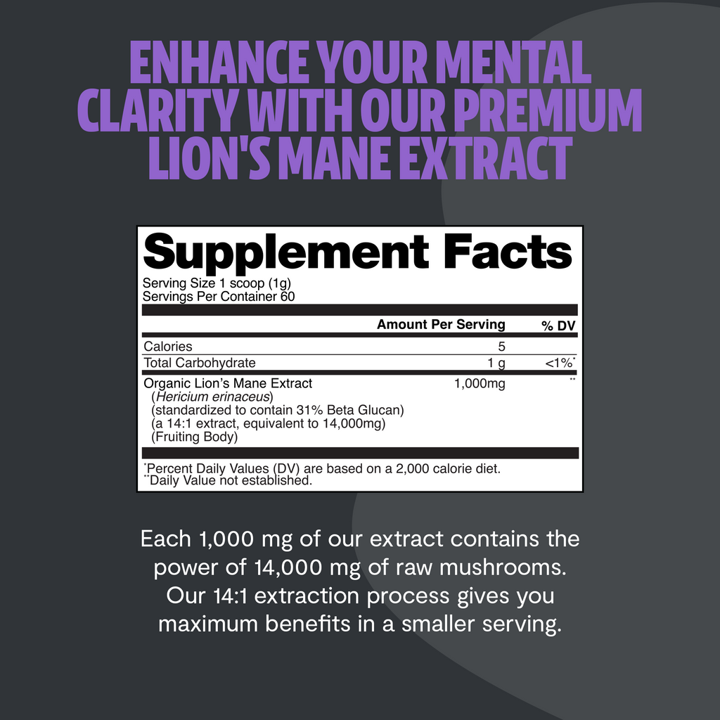 Organic Lion’s Mane Mushroom Powder