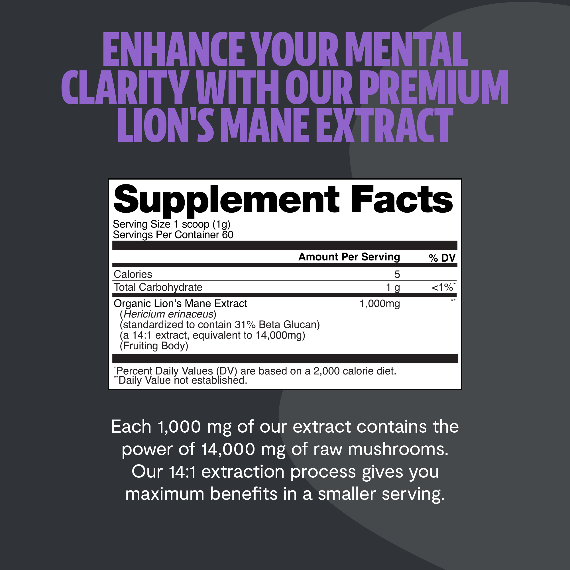Organic Lion’s Mane Mushroom Powder