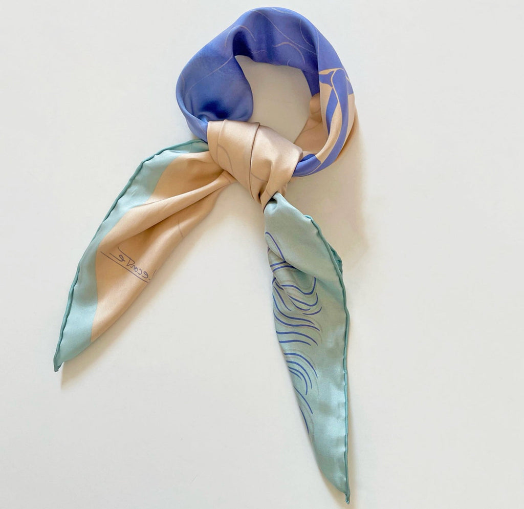 GEMINI SILK SCARF - JACQUES LECONTE