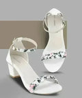 Women White Heels Sandal