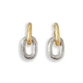 NOVA TWO TONED CHAIN EARRINGS