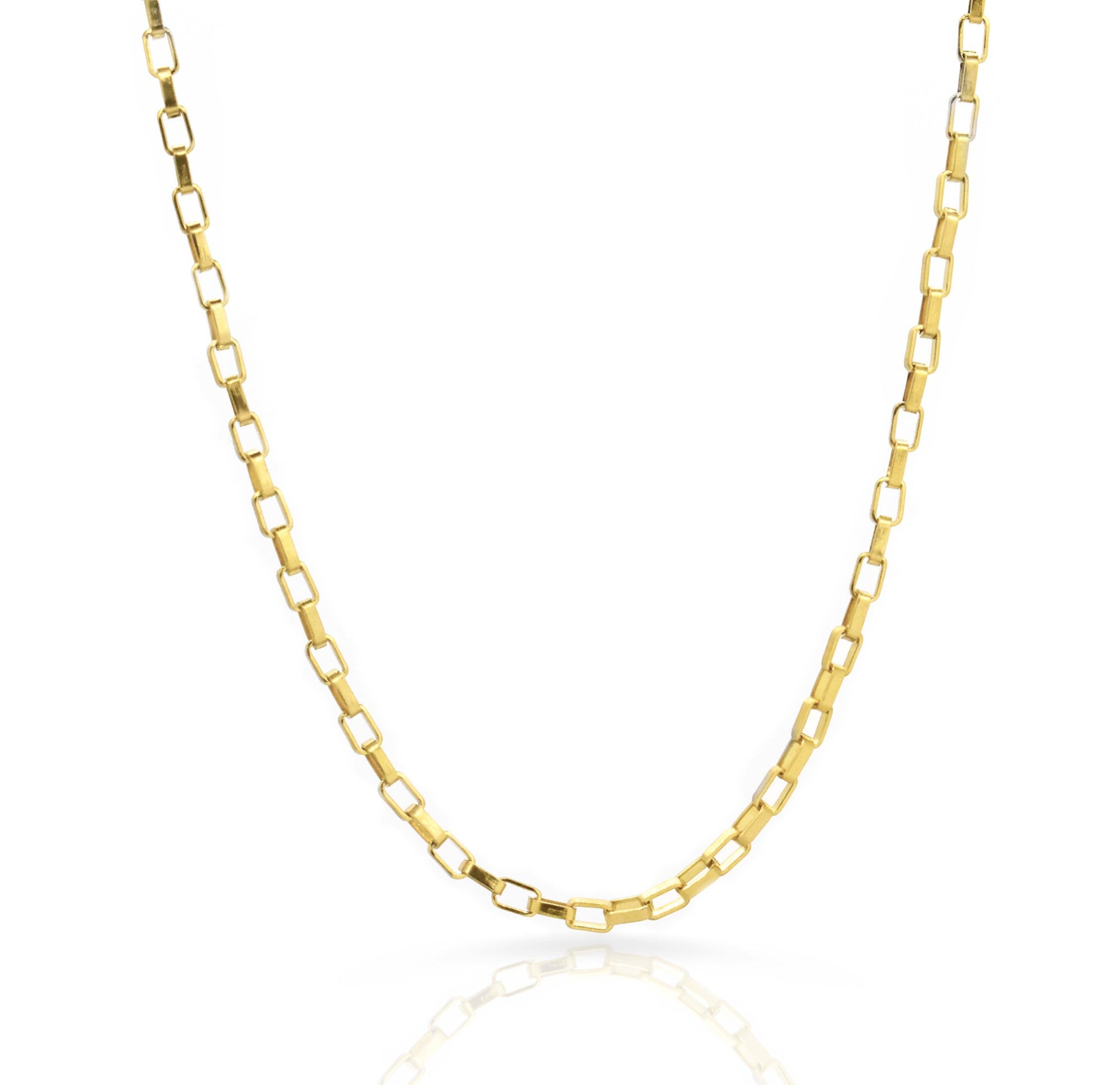 BLAKE GOLD BOX CHAIN NECKLACE