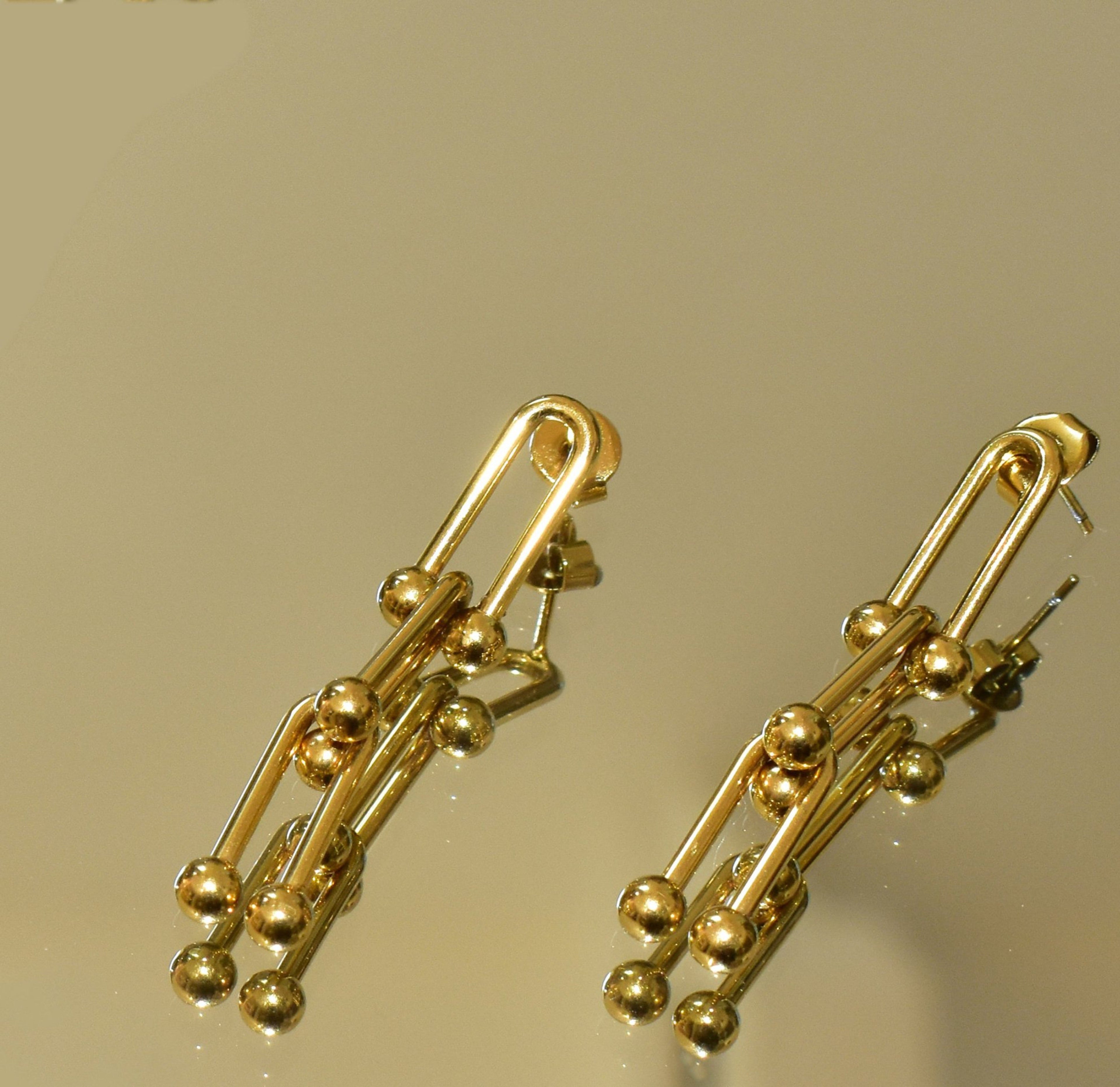 FLORENCE GOLD HARDWARE CHAIN EARRINGS