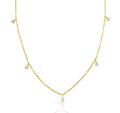 LYDIA GOLD DIAMOND STATION NECKLACE