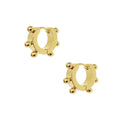CANDICE GOLD HUGGIE HOOP EARRINGS