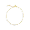 PHOEBE DAINTY GOLD MARQUISE PENDANT BRACELET