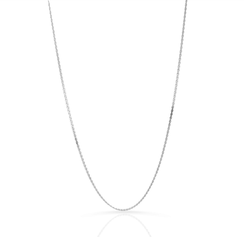 FAYE SILVER THIN CHAIN NECKLACE
