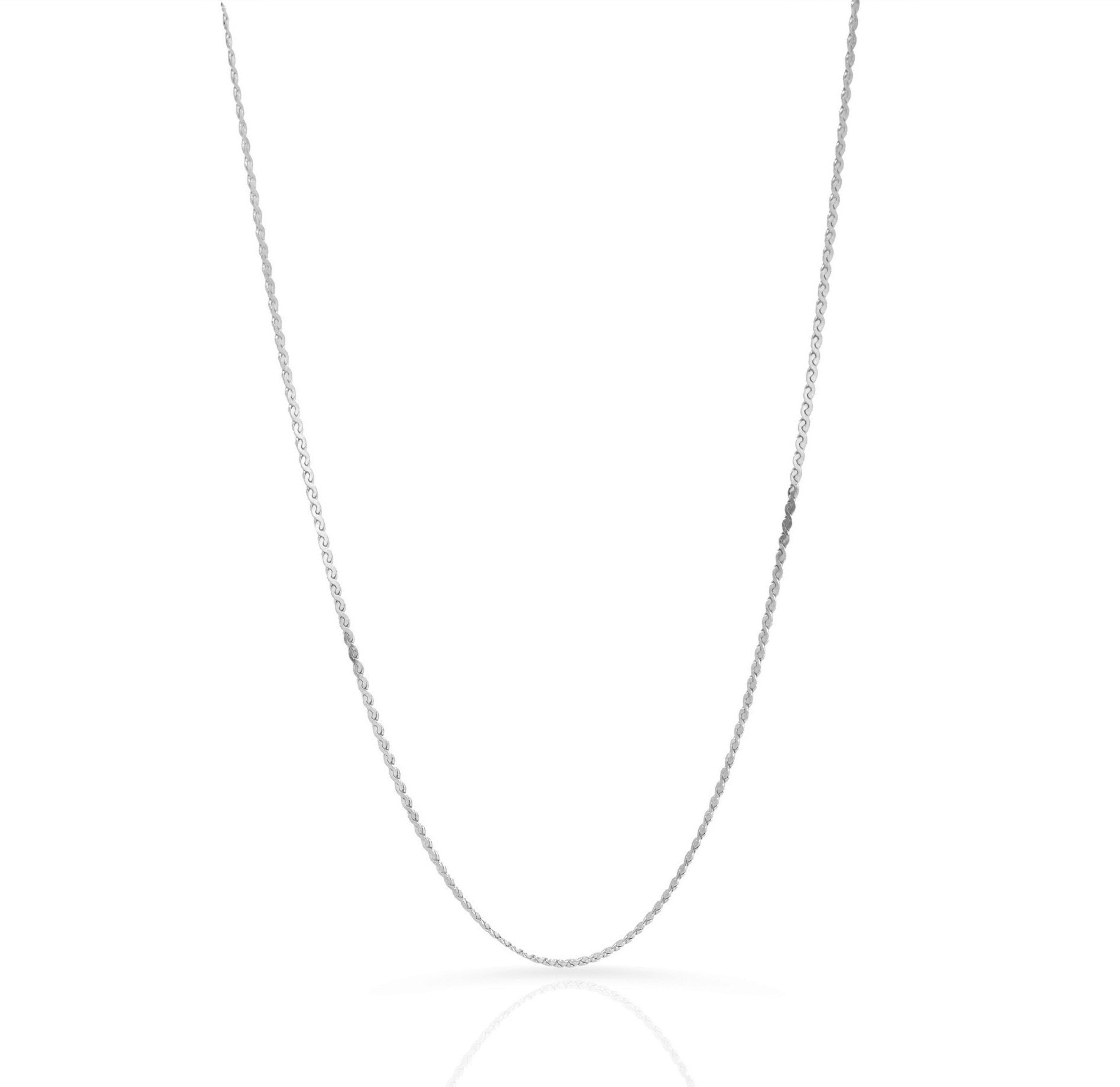 FAYE SILVER THIN CHAIN NECKLACE