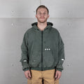 Commons Reversible Thermal Zip Up Faded Green/White