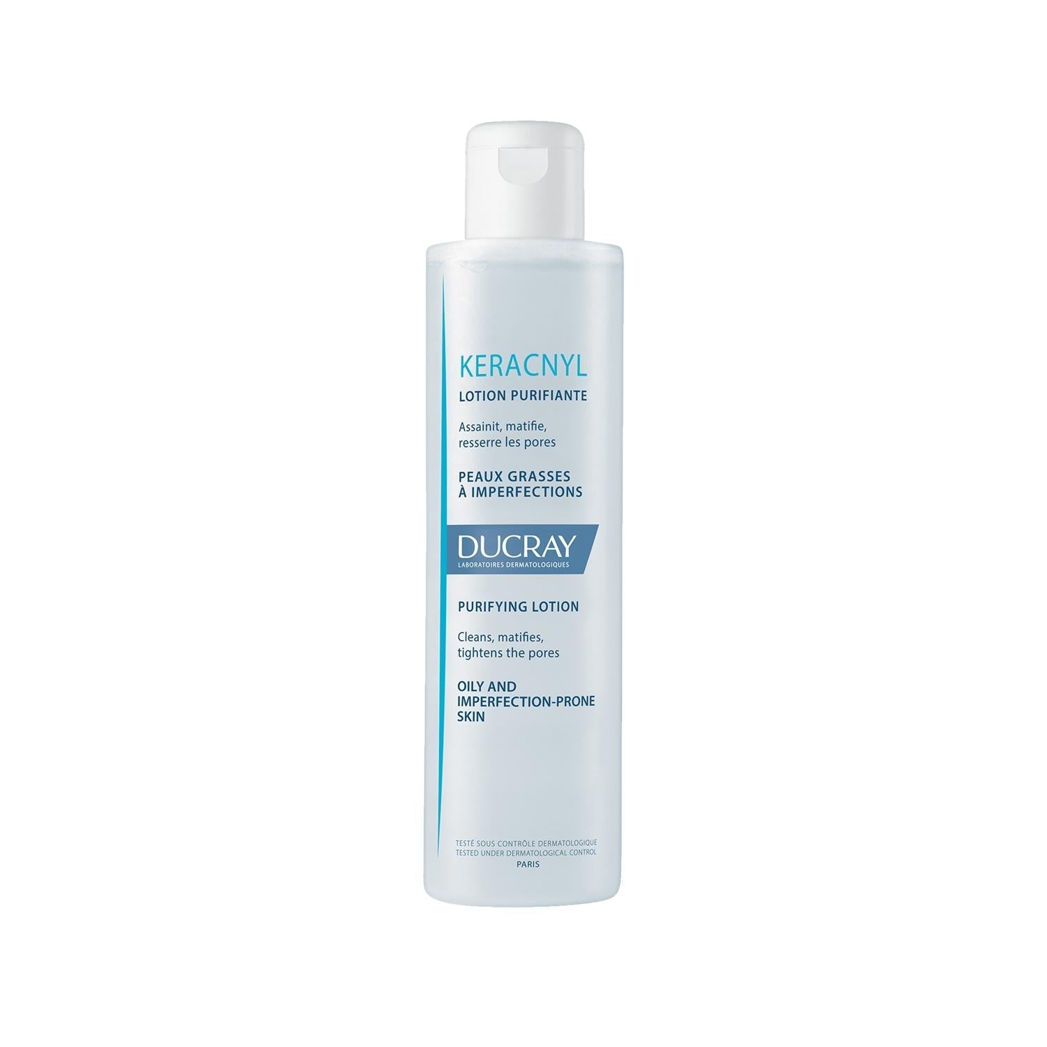 Ducray Keracnyl Toner - 200ml Toner for Oily & Acne-Prone Skin - Dermatologically Tested Skincare