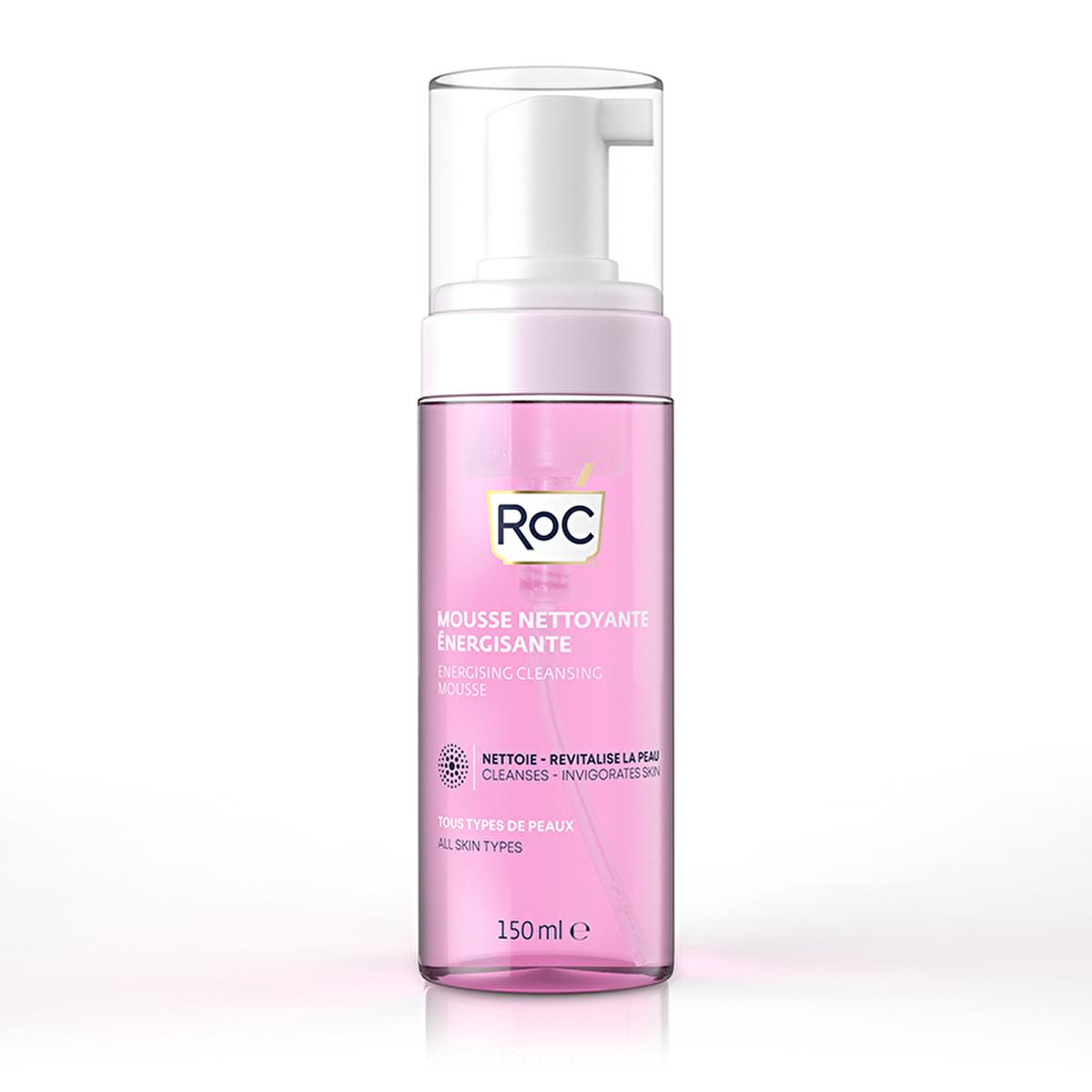 Roc Facial Cleansing Foam: Gentle Daily Face Cleanser for Clear Skin with Zinc, Copper & Magnesium - 150ml