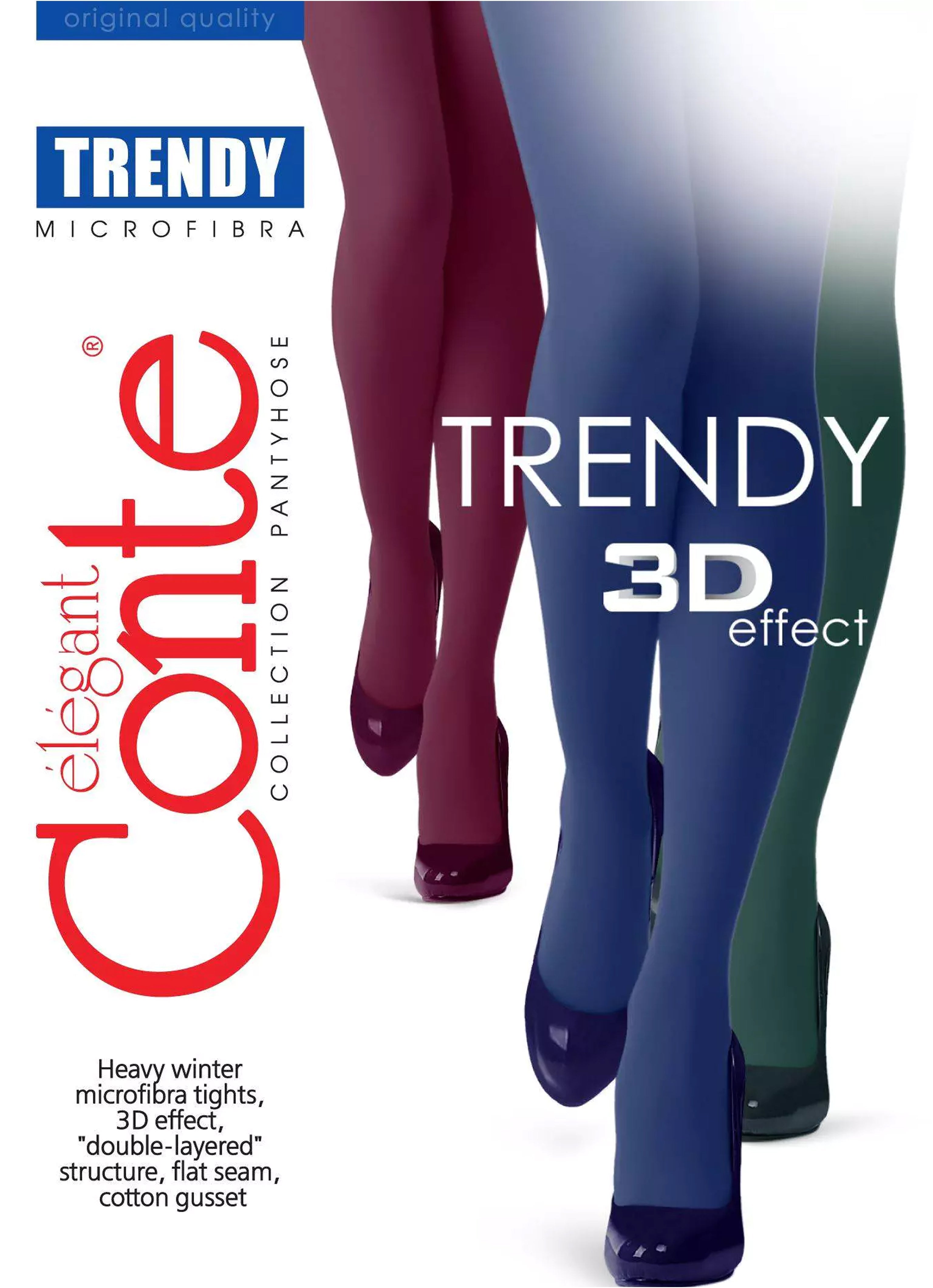 Tights Conte Trendy 150 Den - Microfiber 3D effect