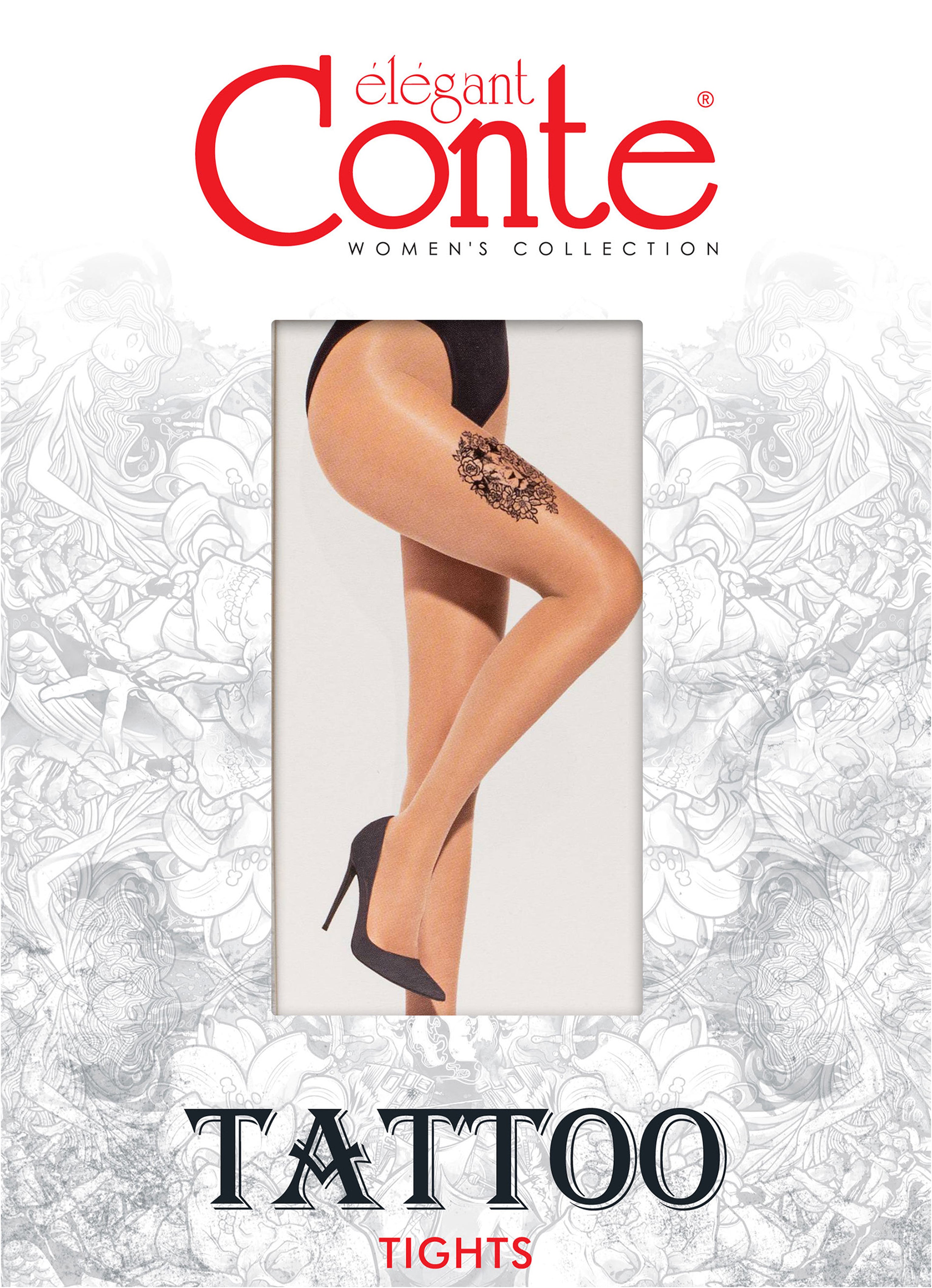 Fantasy Tights Conte Lion - Tattoo Design