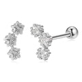INALIS Romantic Star 925 Sterling Silver Stud Earrings