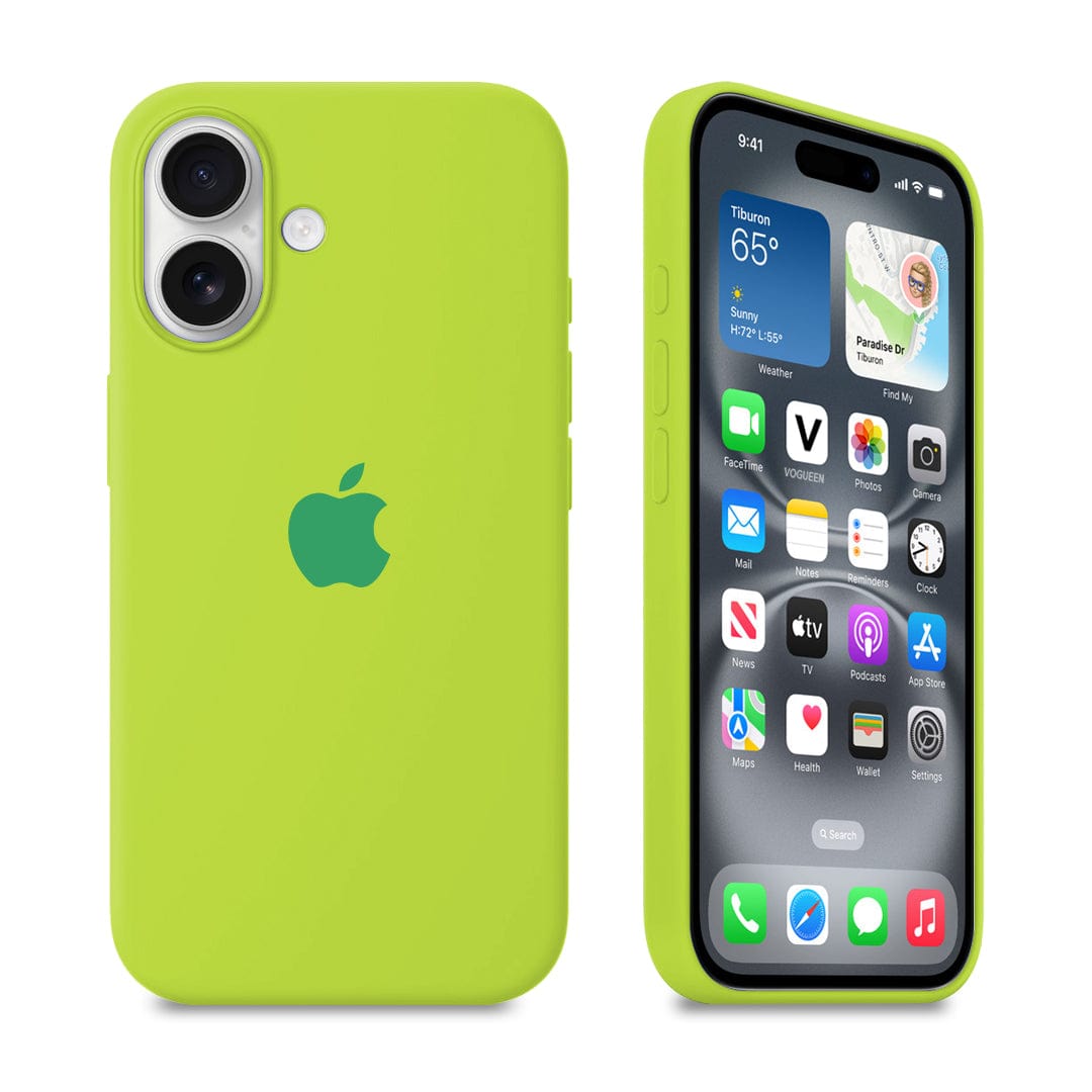 iPhone Silicone Case (Fluorescent Green)