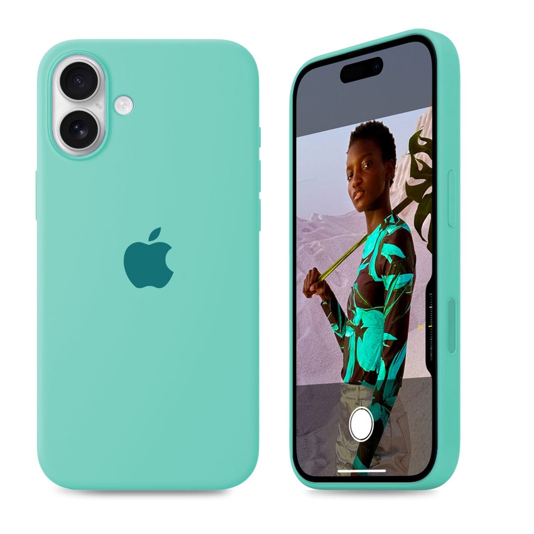iPhone Silicone Case (Ice Sea Blue)