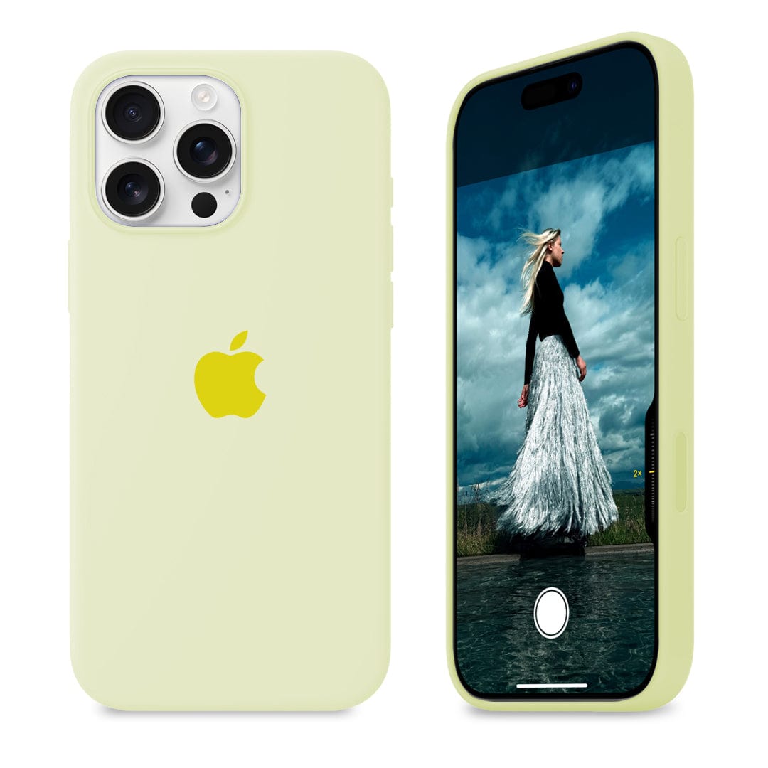 iPhone Silicone Case (Creamy Yellow)