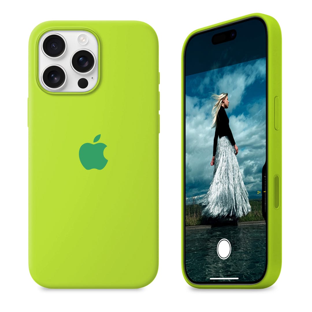 iPhone Silicone Case (Fluorescent Green)