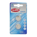 Rubin Lithium Button Cell Batteries CR2032 - Pack of 2, Long-Lasting Power for Watches, Calculators & Remote Controls