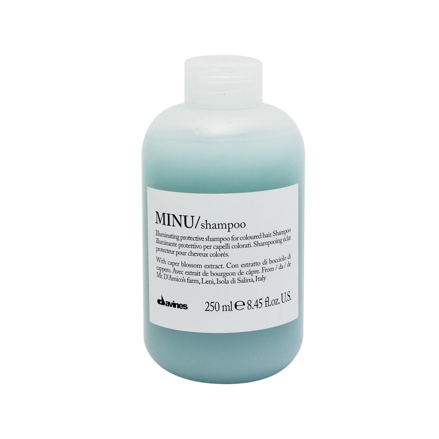 Davines Minu Color-Treated Hair Shampoo - Gentle, Nourishing, and Color-Safe for Vibrant Hair