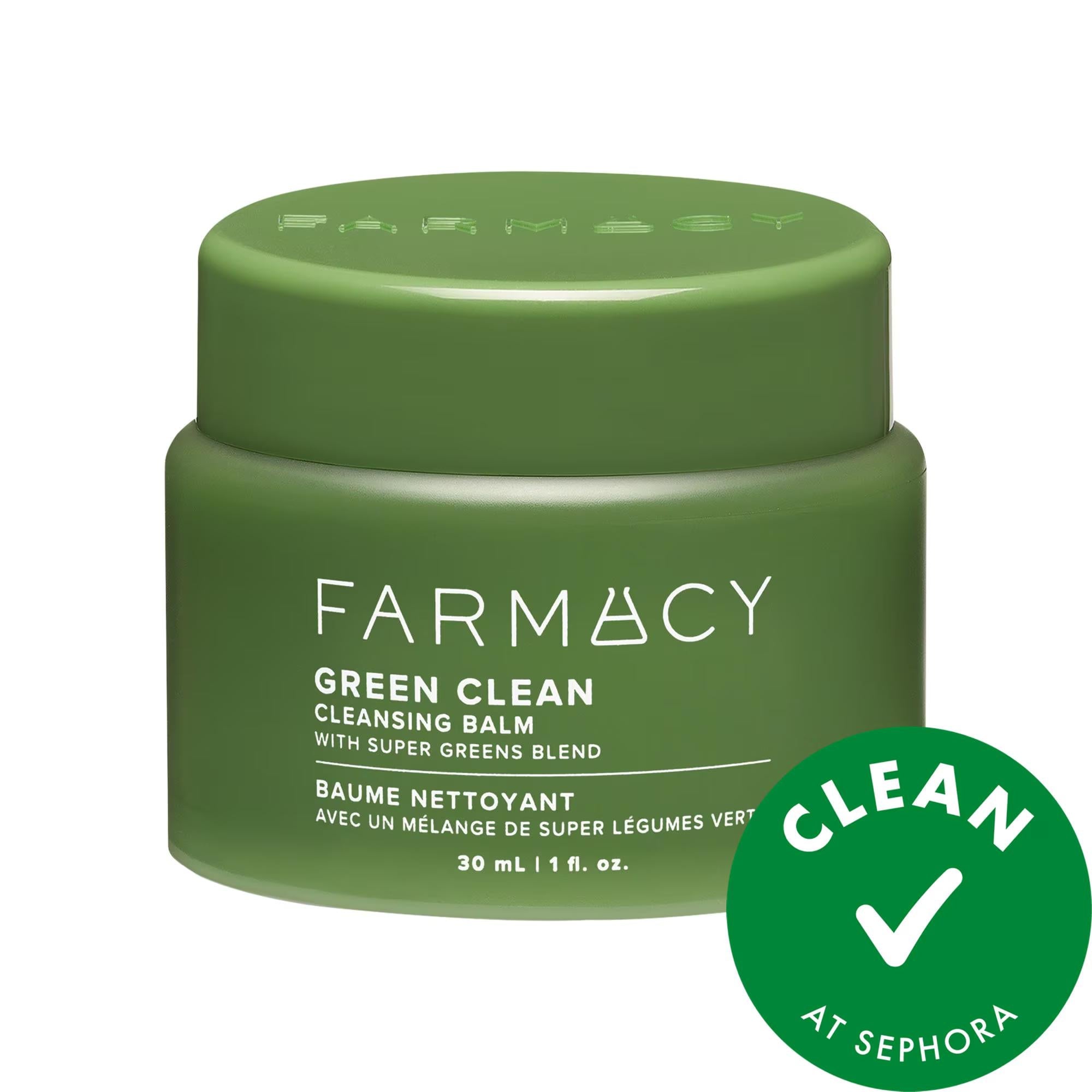 FARMACY Green Clean Makeup Removing Cleansing Balm: Gently Remove Waterproof Mascara, SPF & Impurities for Hydrated, Radiant Skin