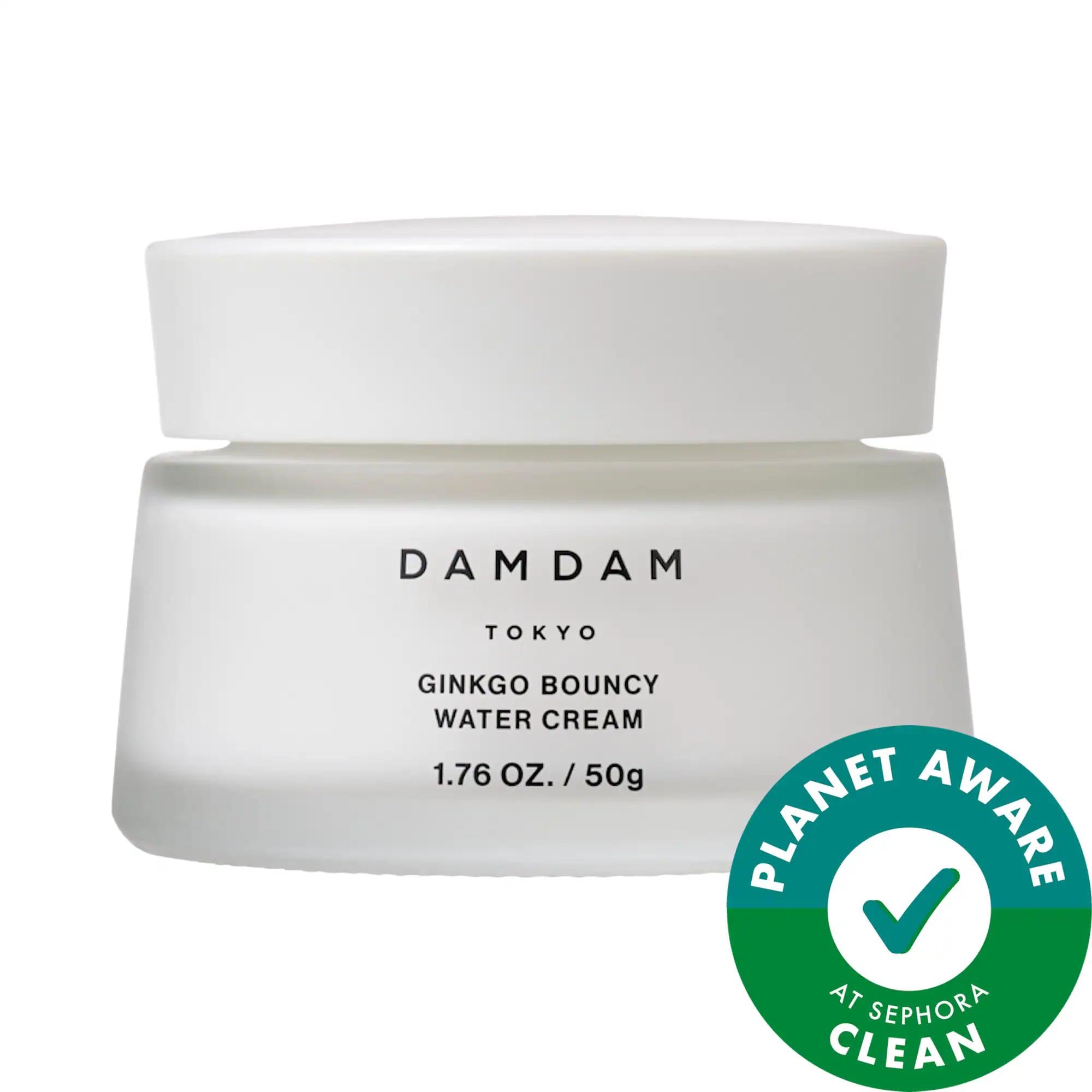 Ginkgo: Lightweight & Bouncy Water Cream Facial Moisturizer - Oil-Free, Vegan, Cruelty-Free - Hydrates, Brightens & Firms for Radiant Skin